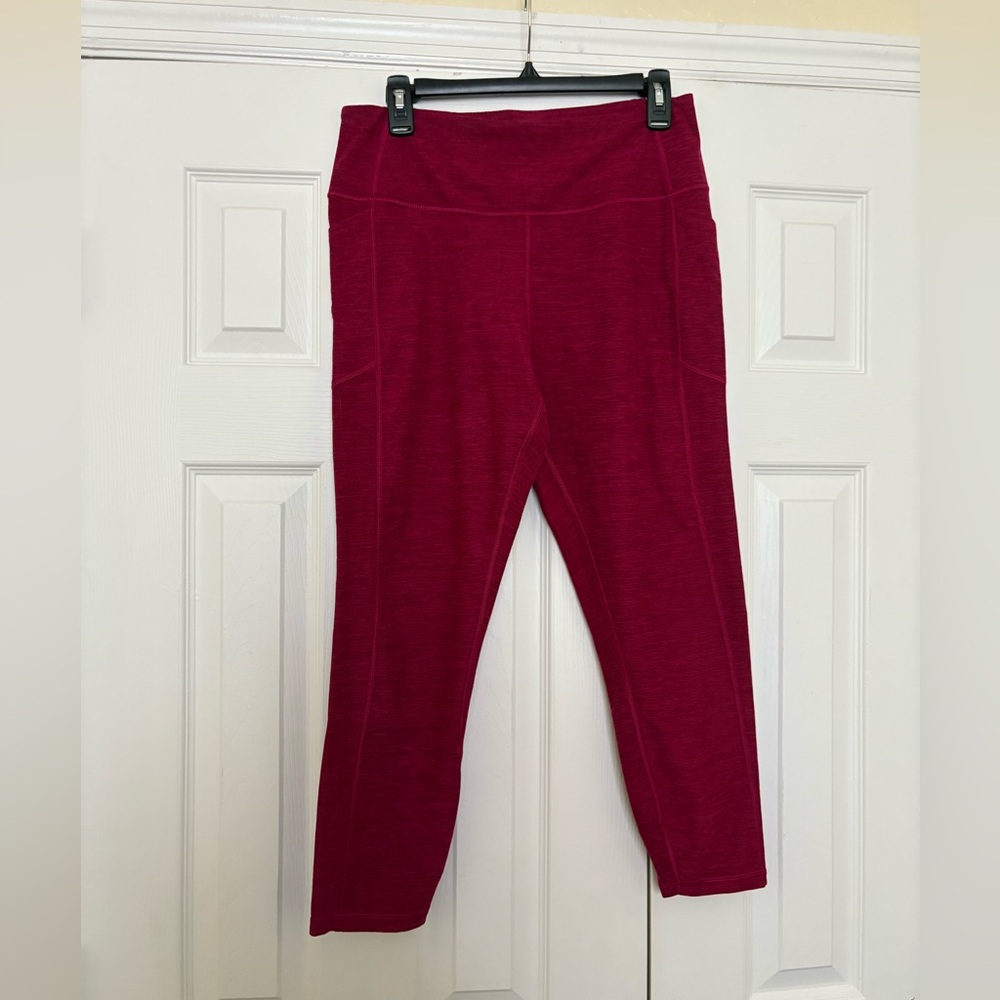 Used Victoria Secret red leggings size large.